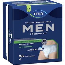 TENA Men Premium Fit Protective Underwear Level 4 Maxi M/L 8 pack