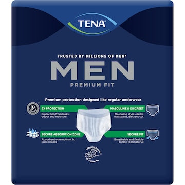 TENA Men Premium Fit Protective Underwear Level 4 Maxi M/L 8 pack