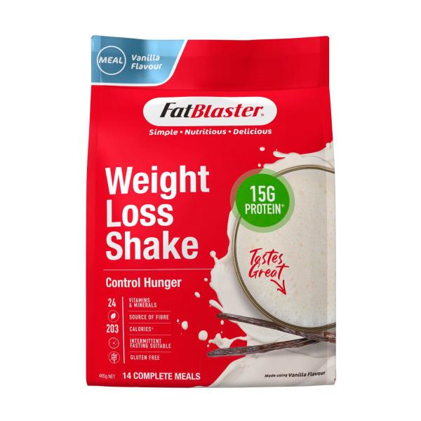 NATUROPATHICA FATBLASTER WEIGHT LOSS SHAKE VANILLA 465G