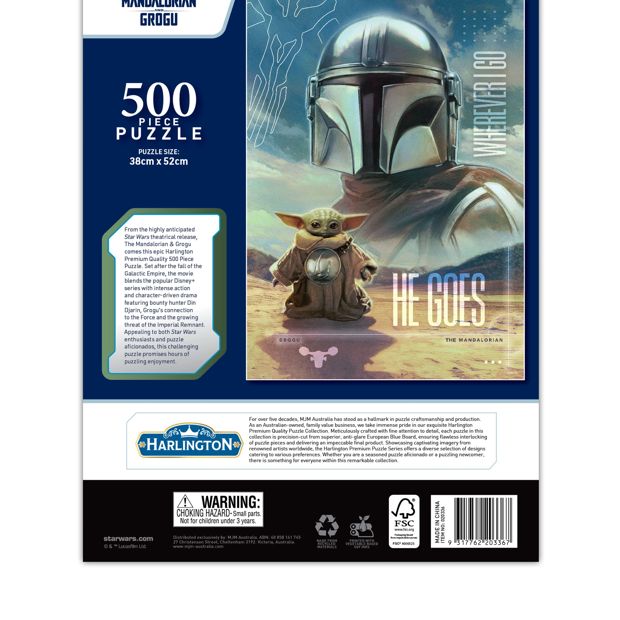 Harlington 500 Piece Puzzle the Mandalorian & Grogu