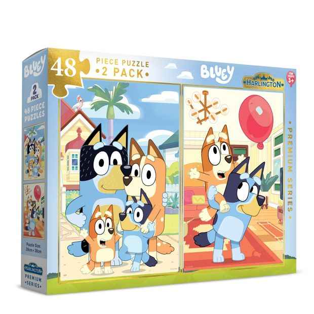 Kids' 48-Piece Puzzle Set - Assorted Designs, Pack of 2