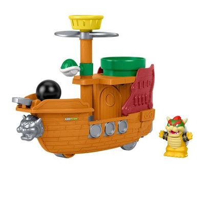 Fisher-Price Little People My Mario Bowser's Airship & Figure Set