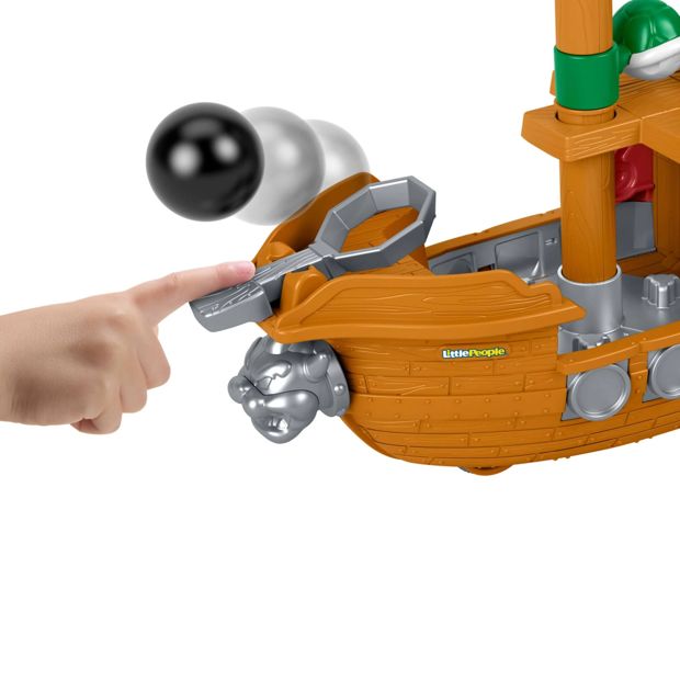 Fisher-Price Little People My Mario Bowser's Airship & Figure Set