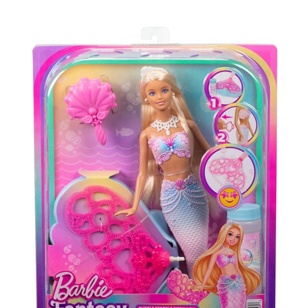 Barbie Bubble Sparkle Mermaid Doll