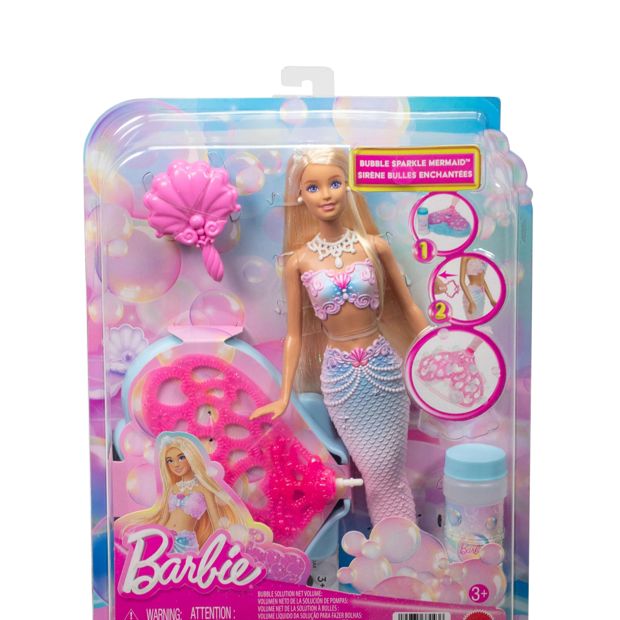 Barbie Bubble Sparkle Mermaid Doll