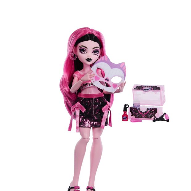 14 Piece Monster High Self-Scare Secrets Draculaura Fashion Doll and Accessories Set