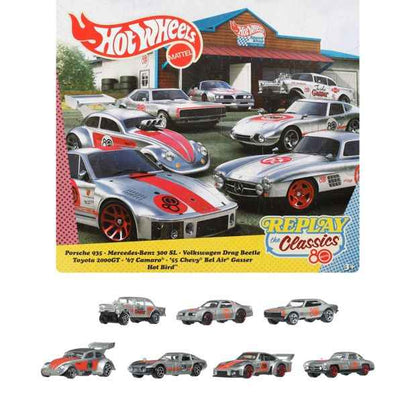 Hot Wheels Silver Series Mattel 80th Anniversary 7-Pack