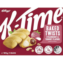 Kellogg's K Time Baked Twists Strawberry & Yoghurt Flavour Snack Bars 5 pack