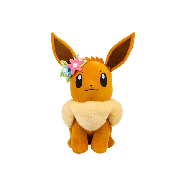 Pokemon 60cm Eevee with Flower Crown Plush