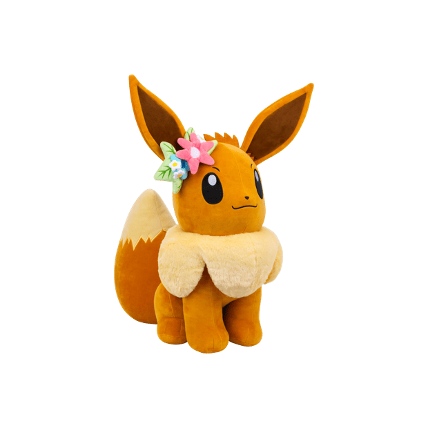 Pokemon 60cm Eevee with Flower Crown Plush