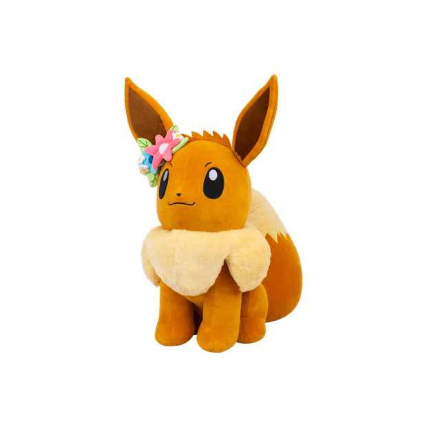 Pokemon 60cm Eevee with Flower Crown Plush