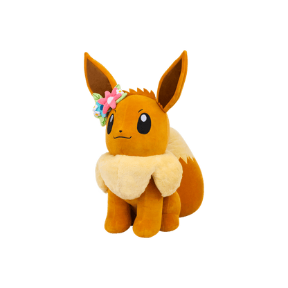 Pokemon 60cm Eevee with Flower Crown Plush
