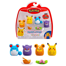Pokemon Squish-A-Longs 4 Pack - Assorted