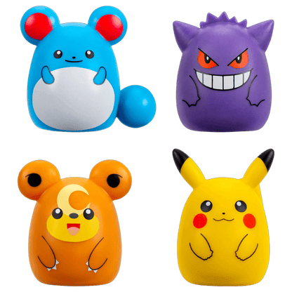 Pokemon Squish-A-Longs 4 Pack - Assorted