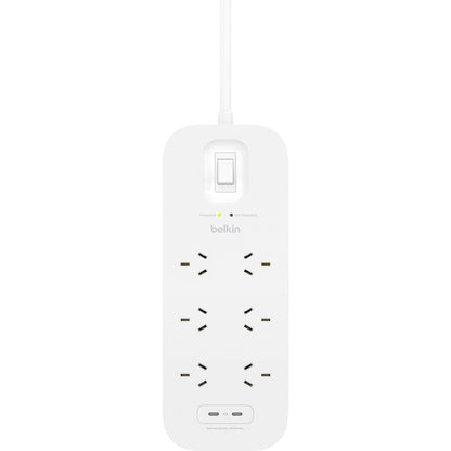 Belkin Connect 6-Outlet Surge Protector with Dual USB-C 30W