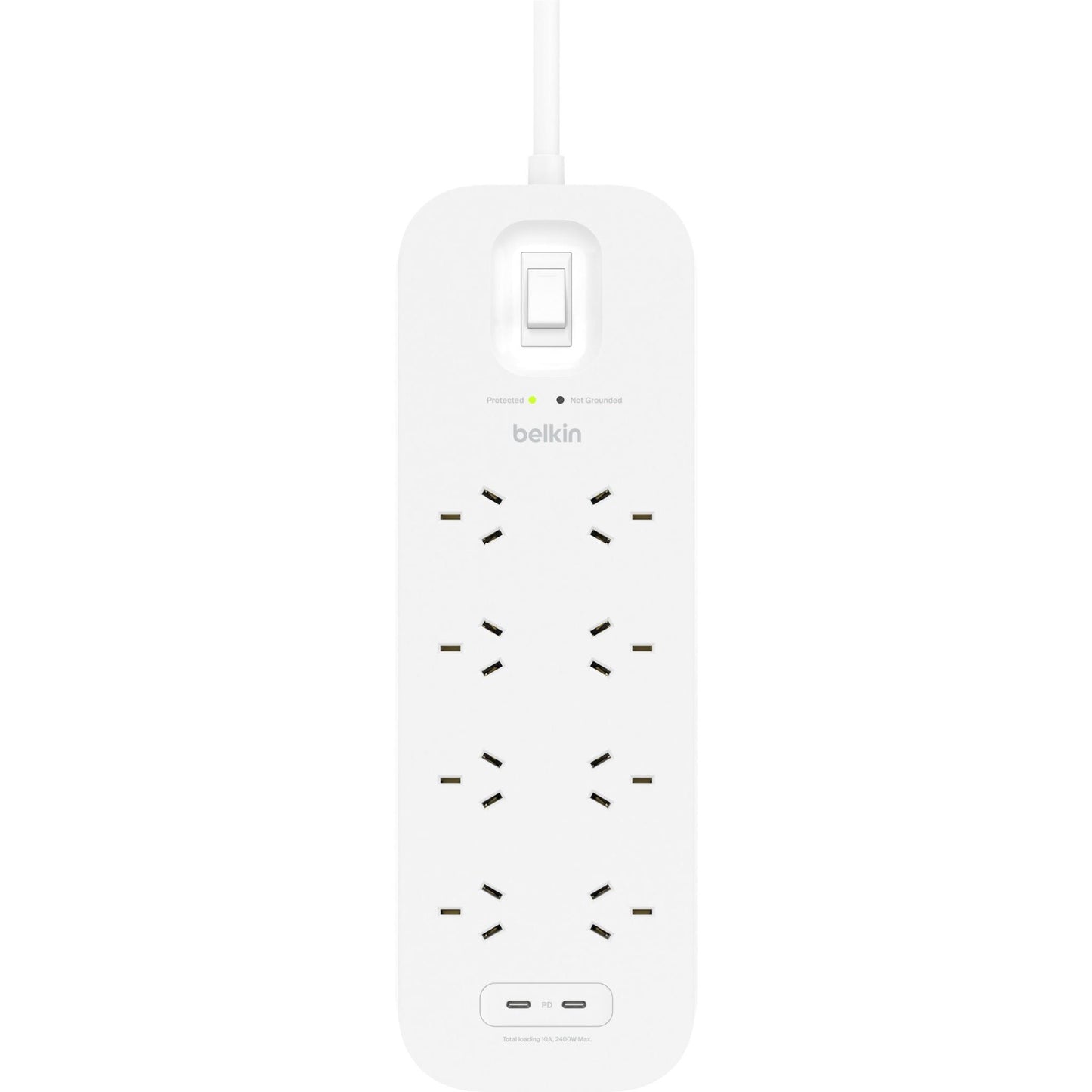 Belkin Connect 8-Outlet Surge Protector with Dual USB-C 30W