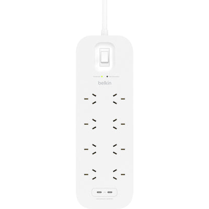 Belkin Connect 8-Outlet Surge Protector with Dual USB-C 30W