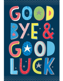 Good Bye & Good Luck Large Card