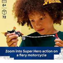 Motorcycle Chase Building Set with Hero Figures, 72 Pieces