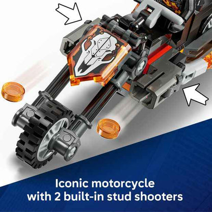 Motorcycle Chase Building Set with Hero Figures, 72 Pieces