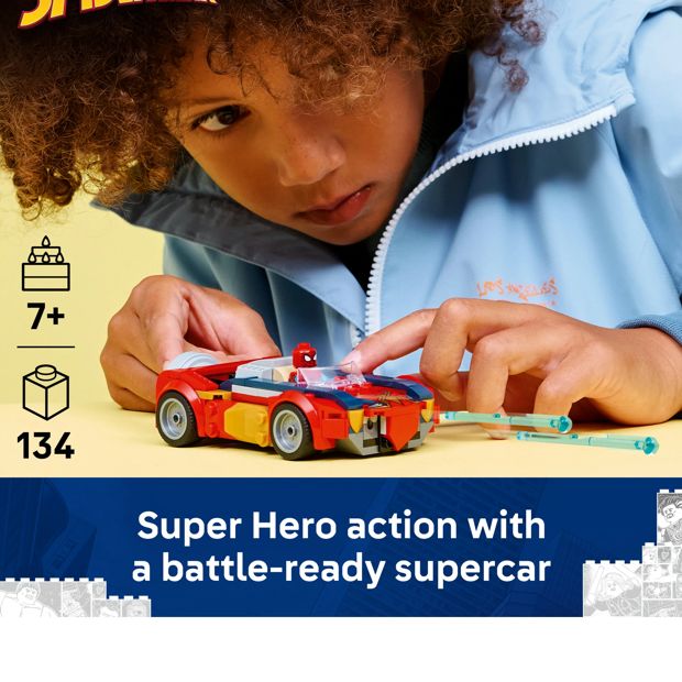 LEGO® Super Heroes Marvel Spider-Man Car vs. Venomized Wolverine 76336