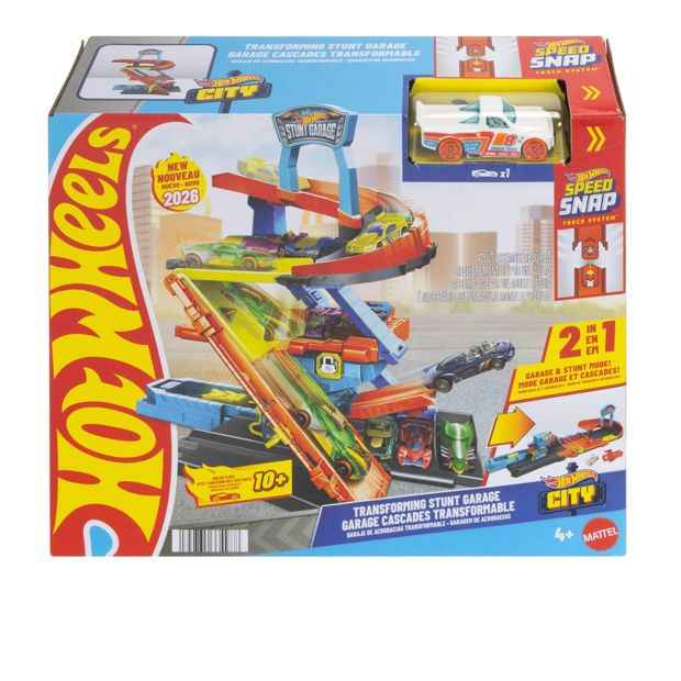 Mattel Hot Wheels City Transforming Stunt Garage Playset