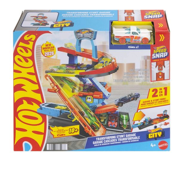 Mattel Hot Wheels City Transforming Stunt Garage Playset