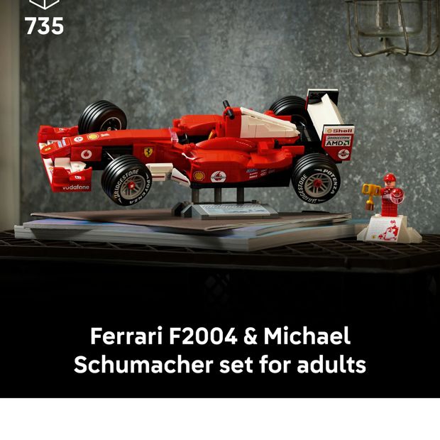 LEGO® Icons Ferrari F2004 & Michael Schumacher 11375