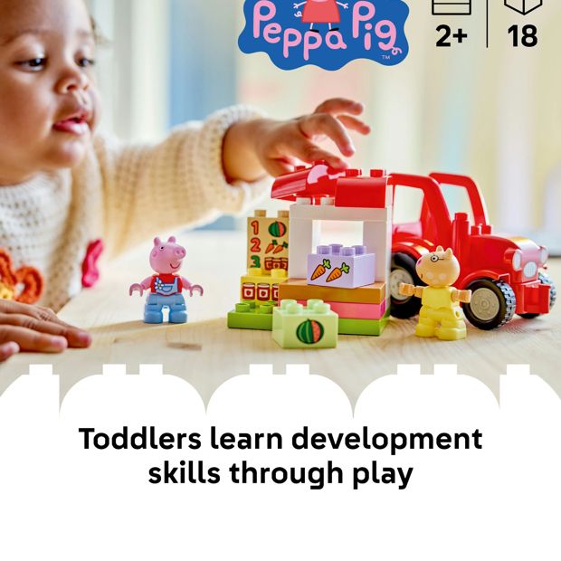 LEGO® DUPLO Peppa Pig Tractor and Market 10468