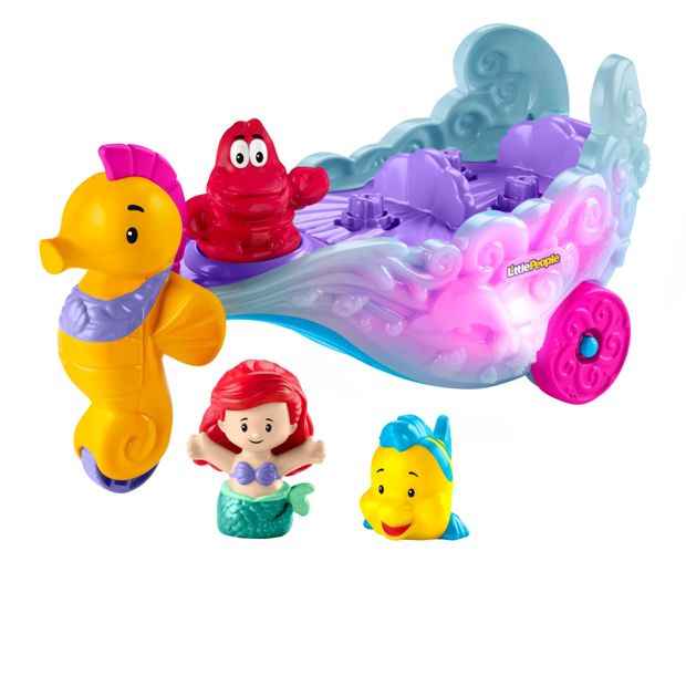 Little People Disney Princess Ariels Light-Up Sea Carriage