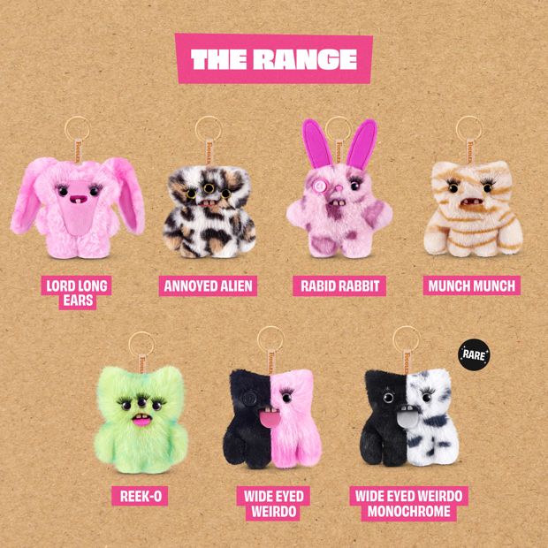 Fuggler Baby Baddies Keyrings 5-inch - Assorted