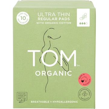TOM Organic Pads Regular Ultra Thin 10 pack