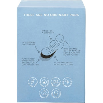 TOM Organic Pads Super Ultra Thin 10 pack