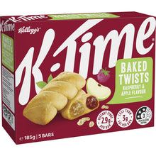 Kellogg's k-Time Baked Twists Raspberry & Apple Flavour Snack Bars 5 Pack