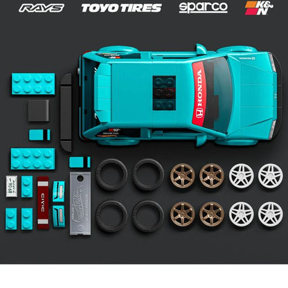 Mattel Brick Shop Hot Wheels Custom ’90 Honda Civic EF Building Toy Kit