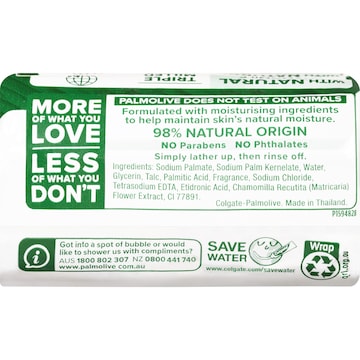 Palmolive Bar Soap Naturals Chamomile Extracts 90g x 4 pack