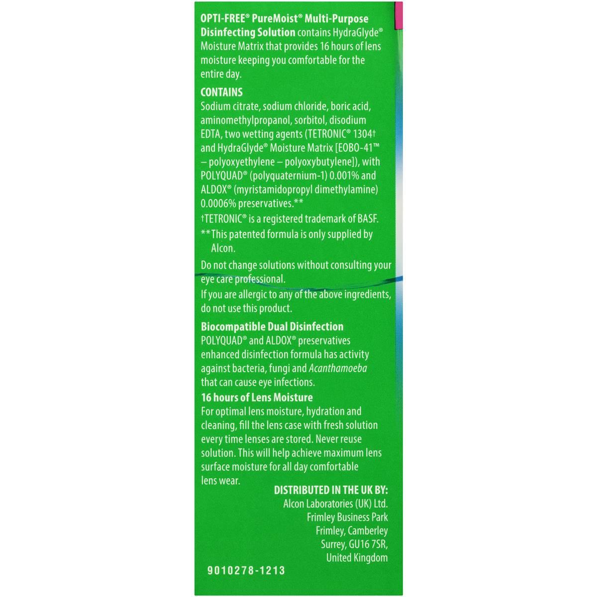 Opti-Free Contact Solution Pure Moist 90ml