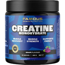 Famous Nutrition Sport Creatine Monohydrate Powder Grape 300g