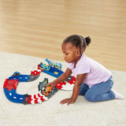 Toy Vehicle Pit Stop Playset with Car
