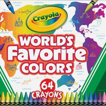 Crayola 64 Pack World's Favourite Colours Crayons