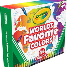 Crayola 64 Pack World's Favourite Colours Crayons