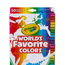 Crayola 50 Pack World's Favourite Colours Washable Supertips