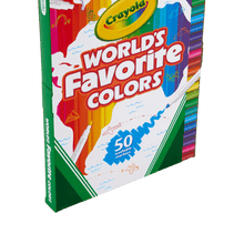 Crayola 50 Pack World's Favourite Colours Washable Supertips