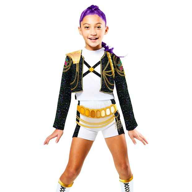 KPop Demon Hunters RUMI Gold Deluxe Kids Costume Size 9-10yrs