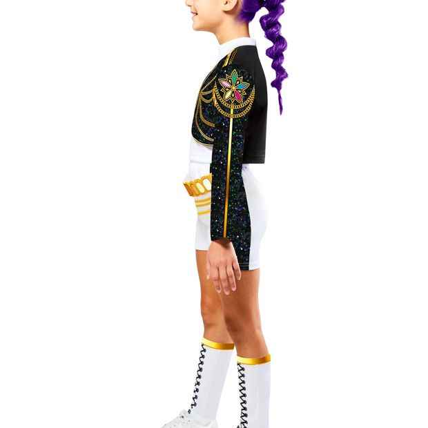 KPop Demon Hunters RUMI Gold Deluxe Kids Costume Size 9-10yrs