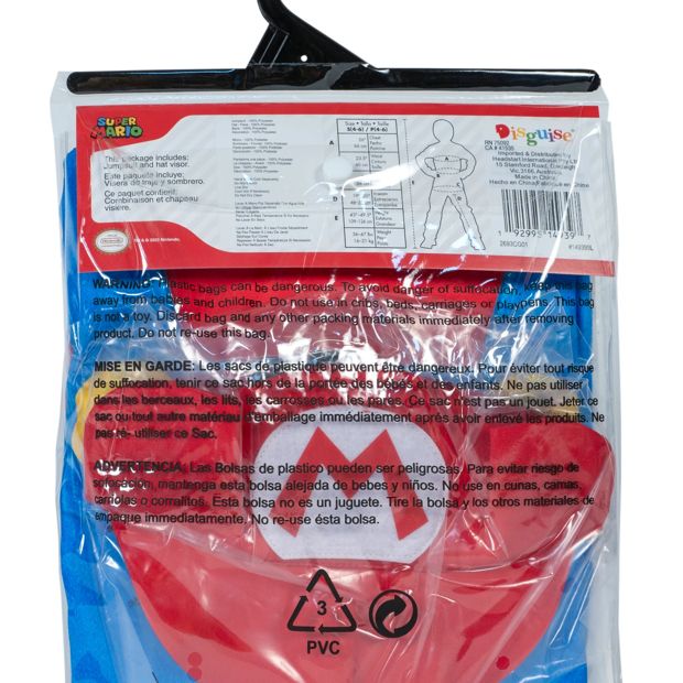 Nintendo Super Mario Value Plus Costume