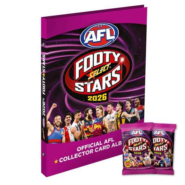 Official Select 2026 AFL Footy Stars Collector Binder Album