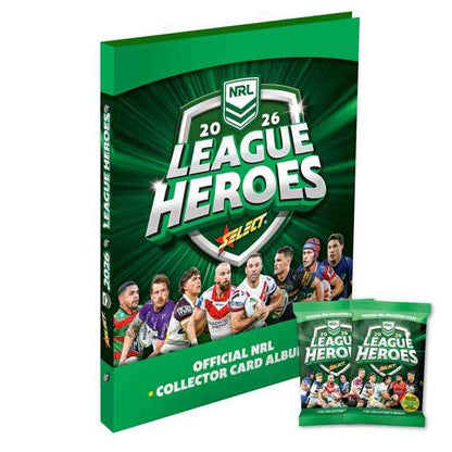 Official Select 2026 NRL League Heroes Binder Album