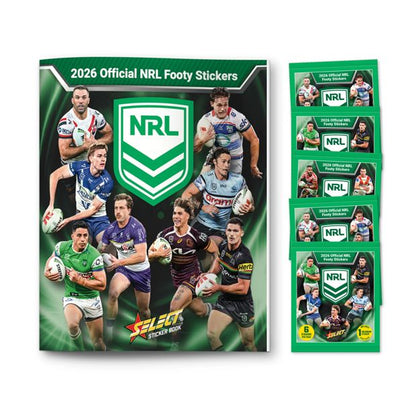 2026 Official NRL Footy Stickers Book Bundle