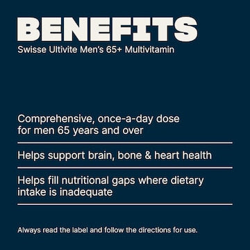Swisse Ultivite Men's 65+ Multivitamin Tablets 60 pack